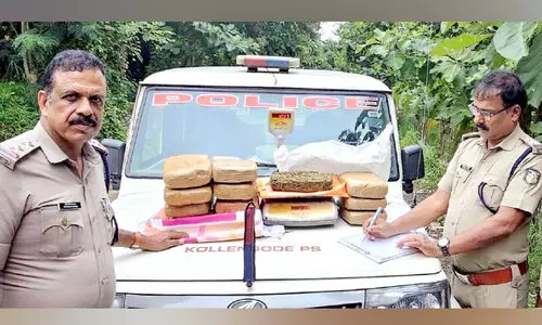 12.7 കിലോ കഞ്ചാവ് റെയിൽവേ ട്രാക്കിൽ ഉപേക്ഷിച്ച നിലയിൽ