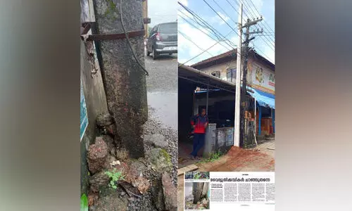 Dangerous electricity pole replaced