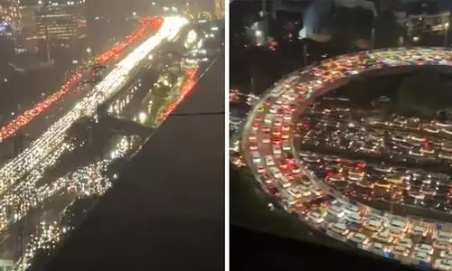 heavy rain,traffic jam, delhi, jaipur, rainfall, ഡൽഹി, കനത്തമഴ,ഗതാഗതതടസ്സം, ഗുഡ്ഗാവ്