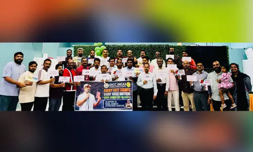 വോ​ട്ട് അ​ധി​കാ​ർ യാ​ത്ര​ക്ക് ഒ.​ഐ.​സി.​സി ഇ​ൻ​കാ​സ് ഐ​ക്യ​ദാ​ർ​ഢ്യം