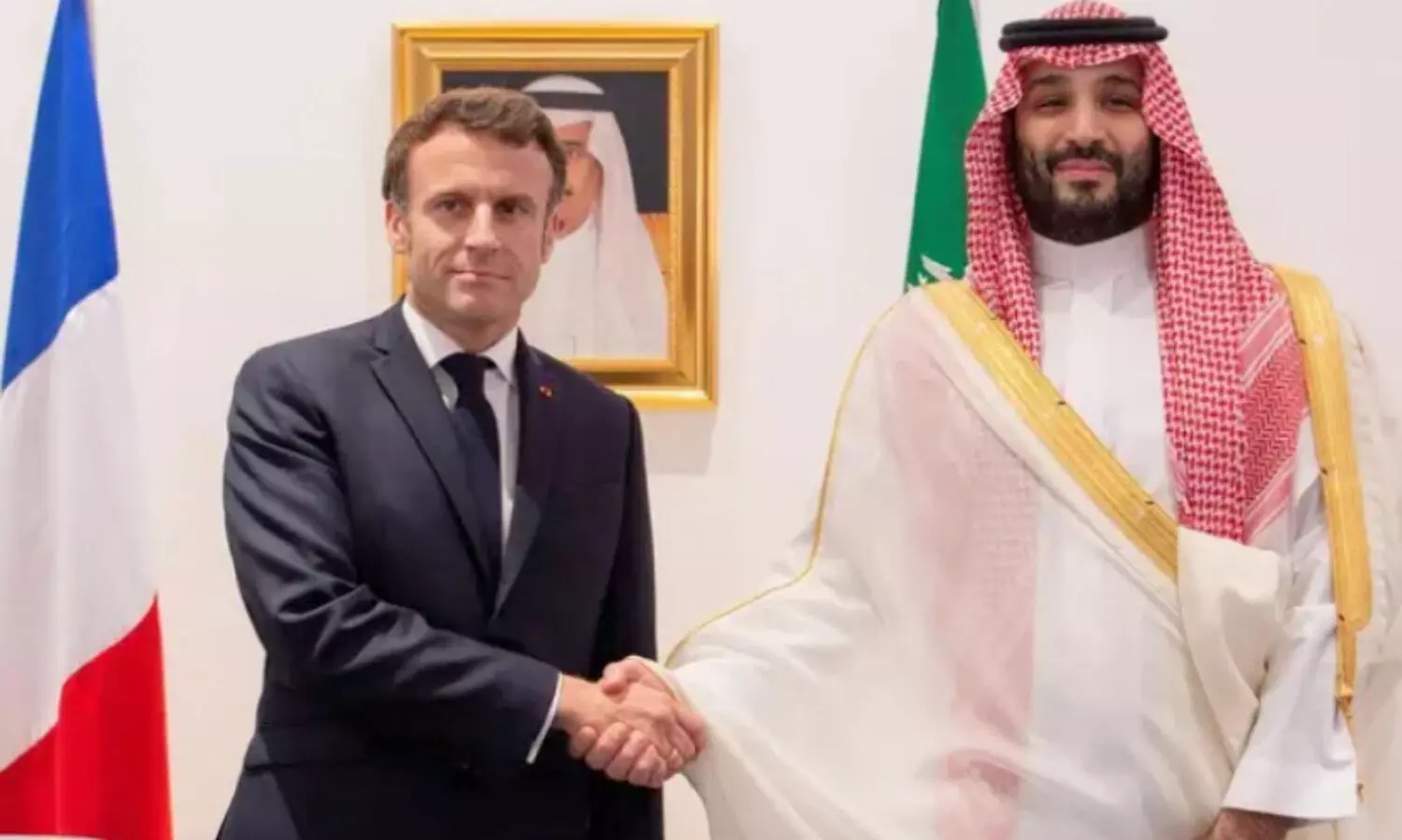 കി​രീ​ടാ​വ​കാ​ശി​യും ഫ്ര​ഞ്ച് പ്ര​സി​ഡ​ന്റും ച​ർ​ച്ച ന​ട​ത്തി