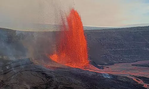 Kilauea volcano erupts