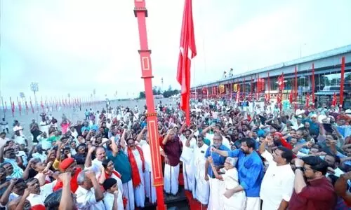 സി.പി.ഐ സംസ്ഥാന സമ്മേളനത്തിന് ആലപ്പുഴയിൽ കൊടിയേറി