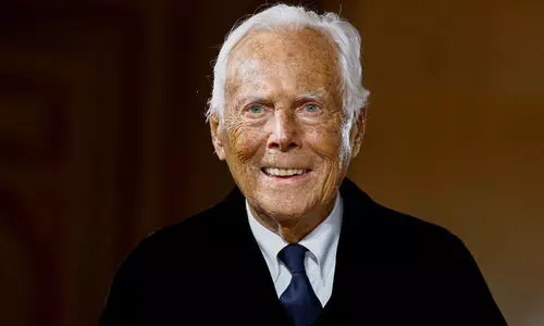 Fashion designer Giorgio Armani