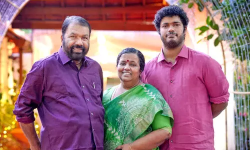Minister V. Sivankutty with his family