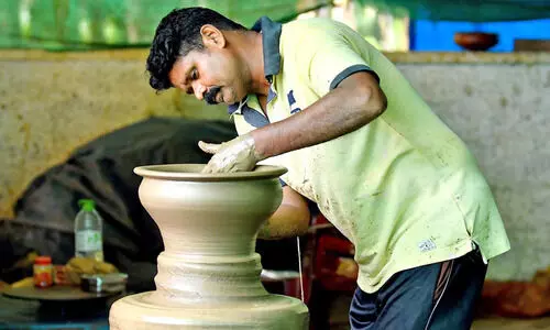 clay pot making clay pot making