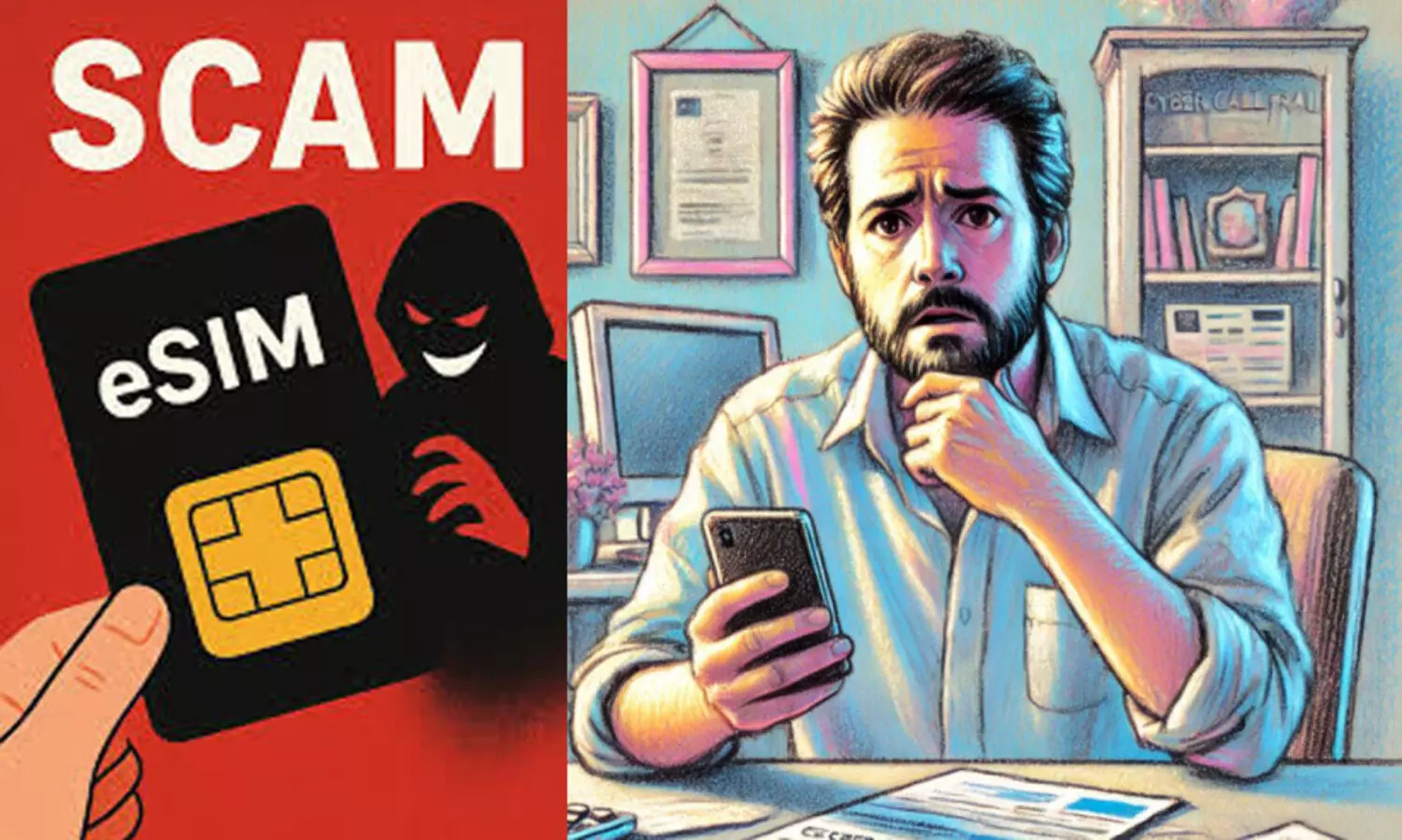 ഇ-​സിം കാ​ൾ, പി​ന്നെ അ​ക്കൗ​ണ്ട് കാ​ലി!