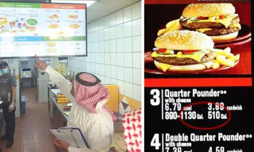 റ​സ്റ്റാ​റ​ന്‍റ് മെ​നു​വി​ൽ ക​ലോ​റി വി​വ​ര​ങ്ങ​ൾ നി​ർ​ബ​ന്ധ​മാ​ക്കാ​ൻ നീ​ക്കം