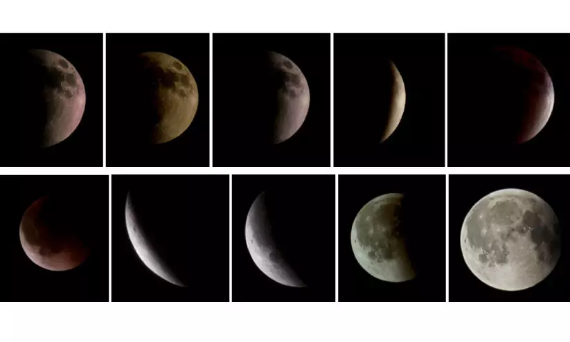 ആകാശവിസ്മയം തീർത്ത് പൂർണ ചന്ദ്രഗ്രഹണം ആകാശവിസ്മയം തീർത്ത് പൂർണ ചന്ദ്രഗ്രഹണം