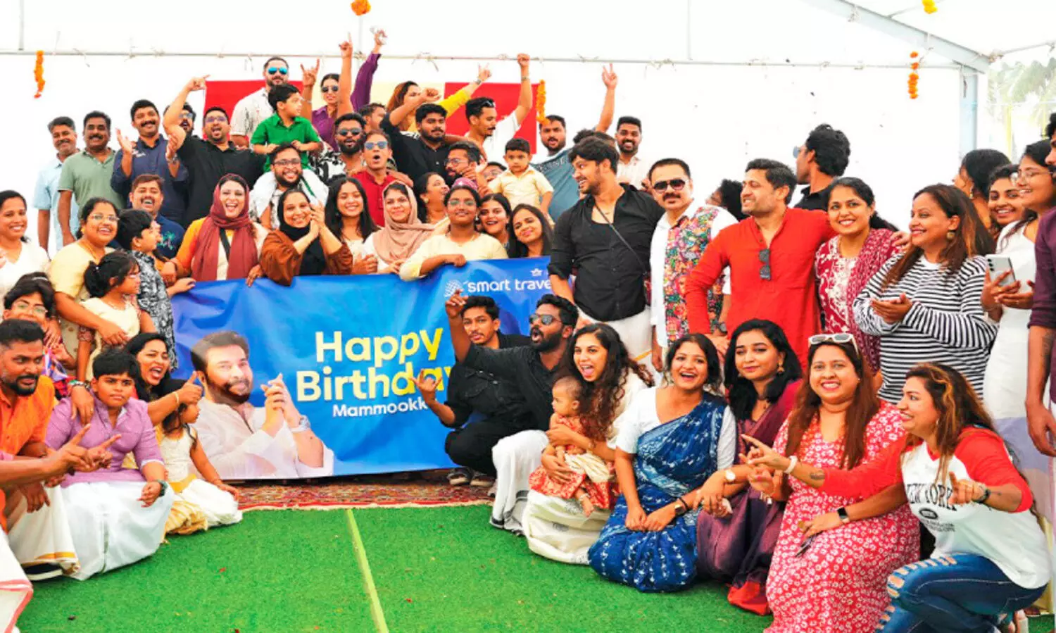 സലാലയിൽ മമ്മൂട്ടിയുടെ ജന്മദിനം ആഘോഷിച്ച്​ സ്മാർട്ട്‌ ട്രാവൽ