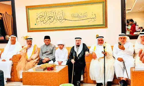 അലി അൽഹാശിമിയുടെ അതിഥിയായി അബ്ബാസലി ശിഹാബ് തങ്ങൾ