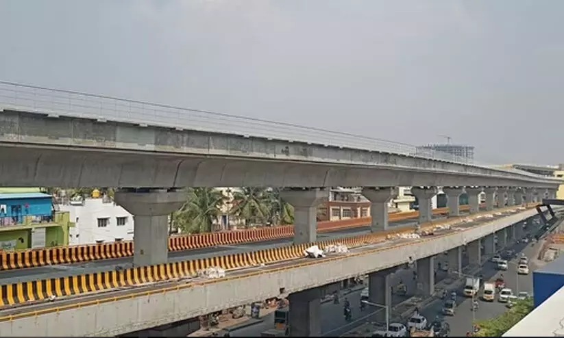 ബംഗളൂരു മെട്രോ ഓറഞ്ച് ലൈൻ വൈകും; ഡബ്ൾഡക്കർ ൈഫ്ലഓവർ കൂട്ടിച്ചേർത്ത് ബി.എം.ആർ.സി.എൽ ബംഗളൂരു മെട്രോ ഓറഞ്ച് ലൈൻ വൈകും; ഡബ്ൾഡക്കർ ൈഫ്ലഓവർ കൂട്ടിച്ചേർത്ത് ബി.എം.ആർ.സി.എൽ