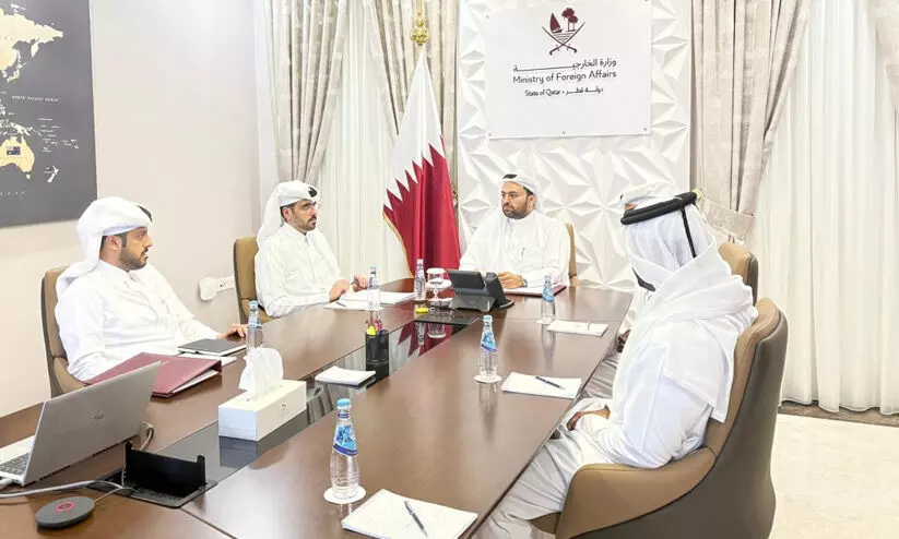 ഇസ്രായേൽ ആക്രമണം; പ്രത്യേക നിയമസംഘം യോഗം ചേർന്നു ഇസ്രായേൽ ആക്രമണം; പ്രത്യേക നിയമസംഘം യോഗം ചേർന്നു