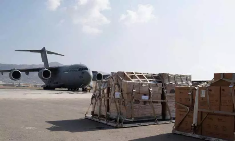 അഫ്ഗാനിൽ ദുരിതമനുഭവിക്കുന്നവർക്ക് മെഡിക്കൽ സഹായമെത്തിച്ചു അഫ്ഗാനിൽ ദുരിതമനുഭവിക്കുന്നവർക്ക് മെഡിക്കൽ സഹായമെത്തിച്ചു