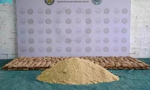 സൗ​ദി​യി​ലേ​ക്ക് വ​ൻ മ​യ​ക്കു​മ​രു​ന്ന് ക​ട​ത്താ​നു​ള്ള ശ്ര​മം അ​ധി​കൃ​ത​ർ പി​ടി​കൂ​ടി