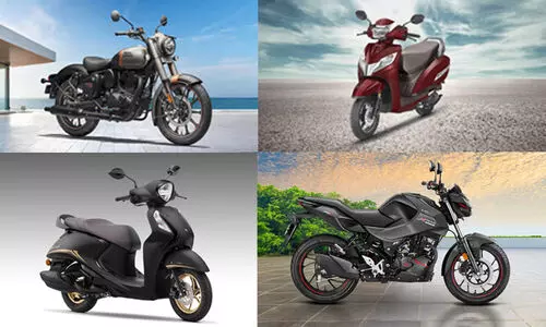 Bikes and scooters from various companies