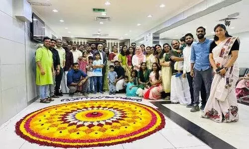 പൂക്കളവും വ്യത്യസ്ത പരിപാടികളുമായി സിറ്റി ക്ലിനിക് ഓണാഘോഷം