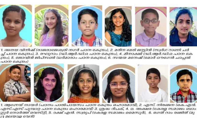 സുഗതാഞ്ജലി മേഖലതല വിജയികളെ പ്രഖ്യാപിച്ചു