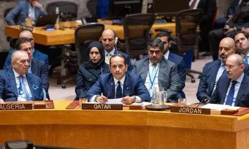 ഇ​സ്രാ​യേ​ൽ ആ​ക്ര​മ​ണം സ​മാ​ധാ​ന​വും സു​ര​ക്ഷ​യും ത​ക​ർ​ക്കാ​ൻ ല​ക്ഷ്യ​മി​ട്ട് -ഖത്തർ പ്ര​ധാ​ന​മ​ന്ത്രി