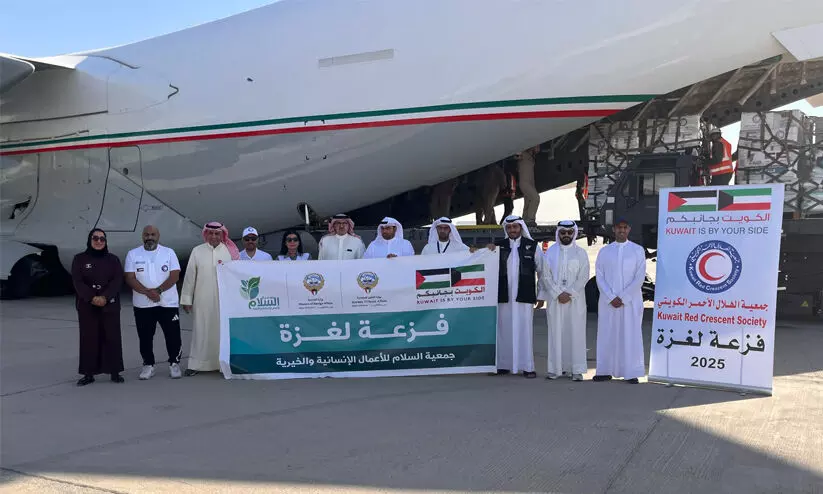 ഗസ്സക്ക് കുവൈത്ത് 40 ടൺ ഭക്ഷ്യസഹായം കൂടി അയച്ചു ഗസ്സക്ക് കുവൈത്ത് 40 ടൺ ഭക്ഷ്യസഹായം കൂടി അയച്ചു