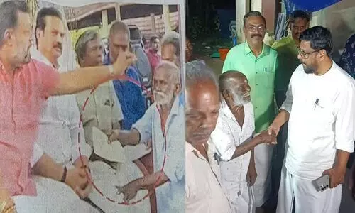 നിവേദനം സ്വീകരിക്കലല്ല എം.പിയുടെ പണി; സുരേഷ് ഗോപി അപമാനിച്ച കൊച്ചുവേലായുധന് സി.പി.എം വീട് നിർമിച്ചുനൽകും