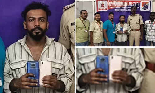 ട്രെയിനിൽ ഫോൺ ചാർജ് ചെയ്യുന്നത് തക്കം പാർത്ത് കള്ളൻമാർ; പ്രതിയെ കൈയോടെ പൊക്കി ആർ.പി.എഫ്