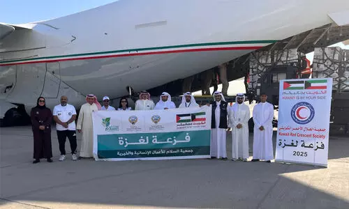 ഗസ്സക്ക് കുവൈത്ത് 40 ടൺ ഭക്ഷ്യസഹായം കൂടി അയച്ചു