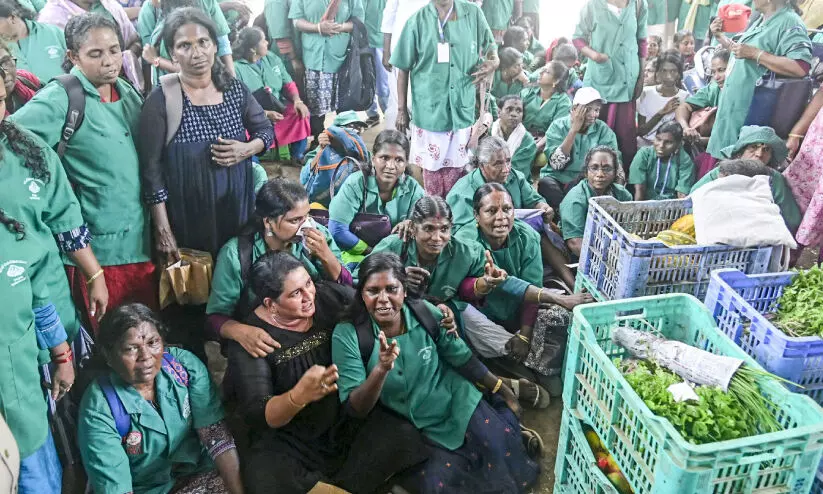 അസഭ്യവർഷവുമായി വ്യാപാരി; കടയടപ്പിച്ച്​ ഹരിതകർമസേനാംഗങ്ങൾ