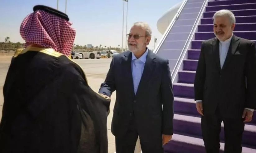 ഇറാൻ സുപ്രീം നാഷനൽ സെക്യൂരിറ്റി കൗൺസിൽ സെക്രട്ടറി റിയാദിലെത്തി ഇറാൻ സുപ്രീം നാഷനൽ സെക്യൂരിറ്റി കൗൺസിൽ സെക്രട്ടറി റിയാദിലെത്തി