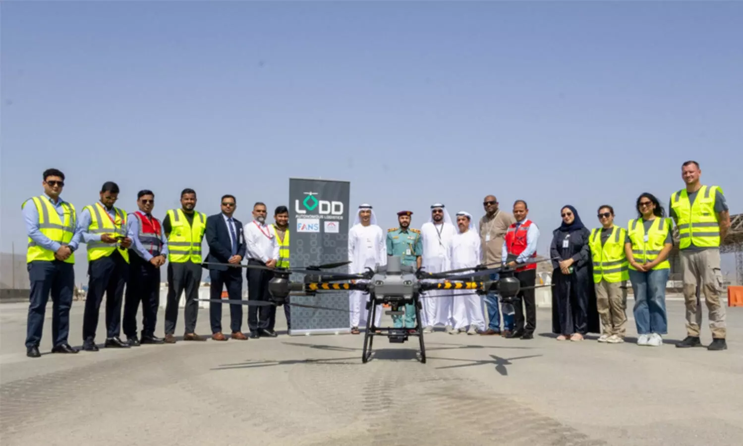 ഫുജൈറ വിമാനത്താവളത്തിൽ ഡ്രോൺ കാർഗോ സർവിസ്​; പരീക്ഷണ പറക്കൽ വിജയകരം