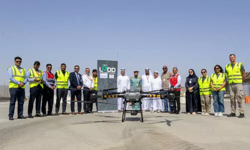 ഫുജൈറ വിമാനത്താവളത്തിൽ ഡ്രോൺ കാർഗോ സർവിസ്​; പരീക്ഷണ പറക്കൽ വിജയകരം