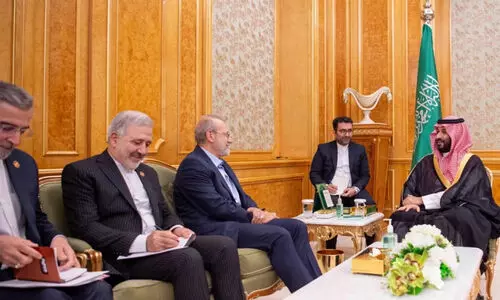 കിരീടാവകാശിയും ഇറാനിയൻ ദേശീയ സുരക്ഷാ സെക്രട്ടറിയും ചർച്ച നടത്തി