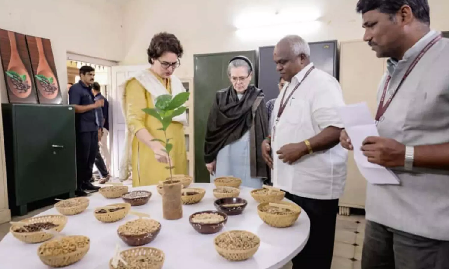 Sonia Gandhi and Priyanka Gandhi