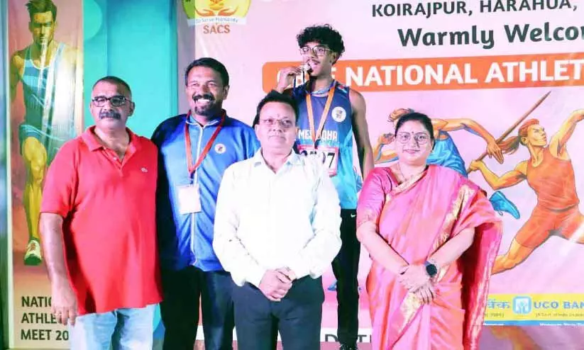 സി.ബി.എസ്.ഇ ദേശീയ അത്ലറ്റിക് മീറ്റ്; വെള്ളി മെഡൽ നേടി എം.ഇ.എസ് വിദ്യാർഥി സി.ബി.എസ്.ഇ ദേശീയ അത്ലറ്റിക് മീറ്റ്; വെള്ളി മെഡൽ നേടി എം.ഇ.എസ് വിദ്യാർഥി