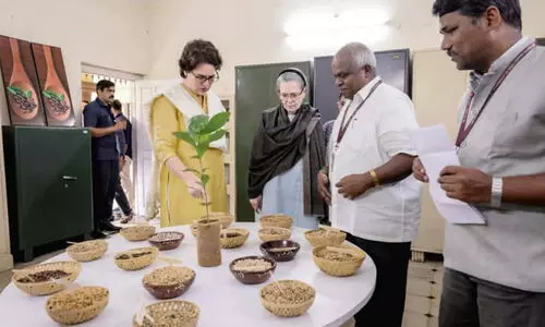 Sonia Gandhi and Priyanka Gandhi