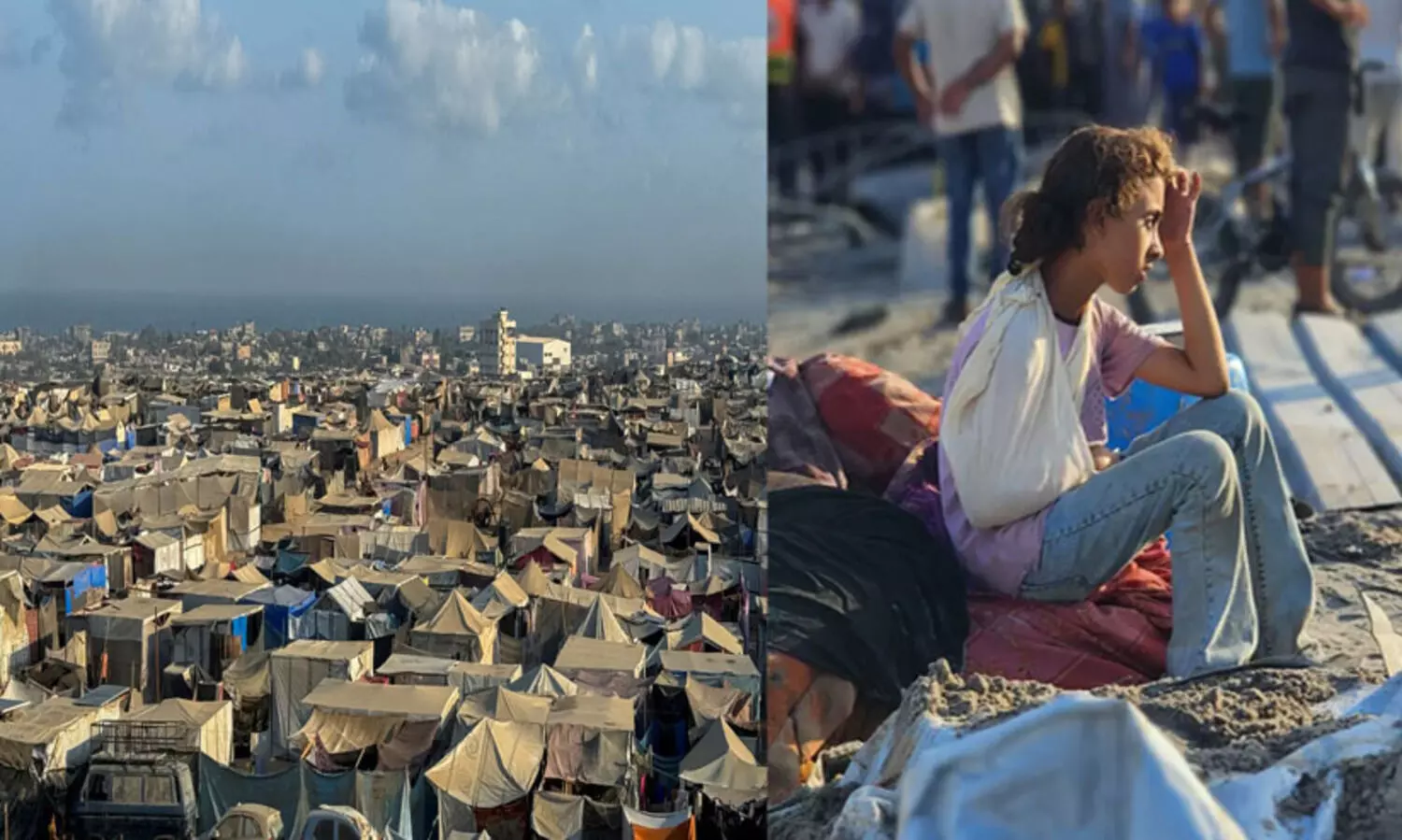 മരണം തലക്കു മുകളിൽ നിഴലാട്ടം നടത്തുമ്പോൾ   ഒരു നരകത്തിൽനിന്ന് മറ്റൊന്നിലേക്ക് പായുന്നവർ; നിർമിത മാനുഷിക ദുരന്തത്തിൽ വിറങ്ങലിച്ച് ഗസ്സ