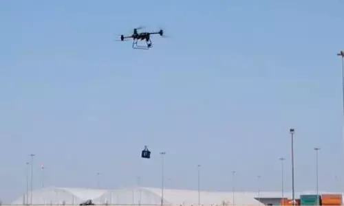 ഡ്രോ​ണ്‍ ഡെ​ലി​വ​റി; അ​ബൂ​ദ​ബി​യി​ൽ പ​രീ​ക്ഷ​ണ പ​റ​ക്ക​ല്‍