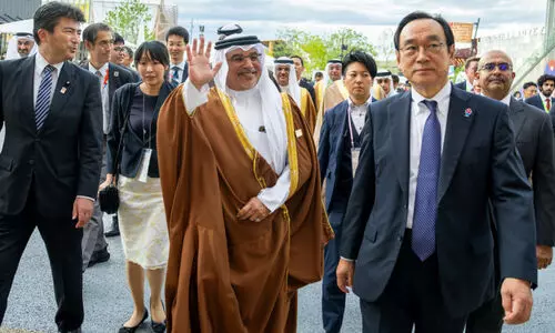 ഒ​സാ​ക്ക എ​ക്സ്പോ 2025; ബ​ഹ്‌​റൈ​ന്റെ ദേ​ശീ​യ ദി​നാ​ഘോ​ഷ​ത്തി​ൽ പ​ങ്കെ​ടു​ത്ത് കി​രീ​ടാ​വ​കാ​ശി