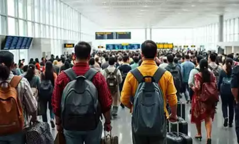 വർഷങ്ങളുടെ ഇടവേളക്കിടെ നാട്ടിലെത്തിയ മക്കൾ വിവാഹം പോലും മാറ്റിവെച്ച് മടക്ക യാത്രക്കുള്ള വിമാനടിക്കറ്റിനായി വരി നിൽക്കുന്നു; കണ്ണീരണിഞ്ഞ് അമ്മമാർ വർഷങ്ങളുടെ ഇടവേളക്കിടെ നാട്ടിലെത്തിയ മക്കൾ വിവാഹം പോലും മാറ്റിവെച്ച് മടക്ക യാത്രക്കുള്ള വിമാനടിക്കറ്റിനായി വരി നിൽക്കുന്നു; കണ്ണീരണിഞ്ഞ് അമ്മമാർ