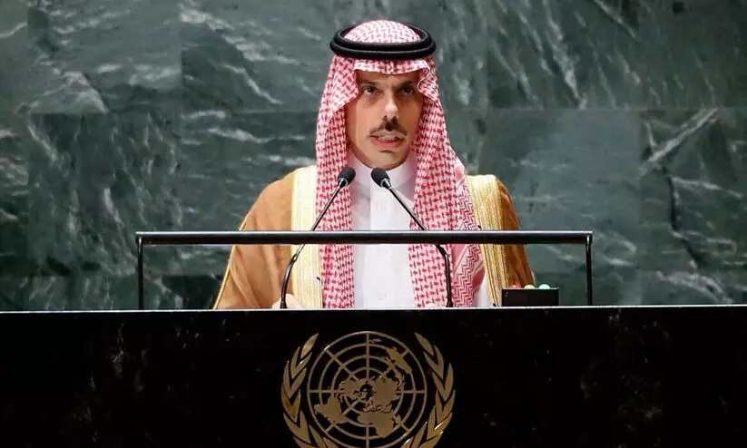 എല്ലാ അന്താരാഷ്ട്ര വേദികളിലും ഫലസ്തീൻ വിഷയം സൗദിയുടെ മുൻഗണന -വിദേശകാര്യ മന്ത്രി എല്ലാ അന്താരാഷ്ട്ര വേദികളിലും ഫലസ്തീൻ വിഷയം സൗദിയുടെ മുൻഗണന -വിദേശകാര്യ മന്ത്രി