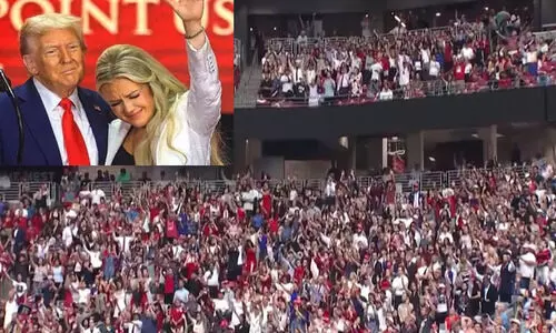 ചാർലി കിർക്കിനെ ‘അമേരിക്കയുടെ നായകൻ’ എന്നും ‘രക്തസാക്ഷി’യെന്നും വിശേഷിപ്പിച്ച് ട്രംപ്; അനുസ്മരണച്ചടങ്ങിൽ ആയിരങ്ങൾ