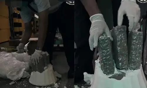 എയർ കാർ​ഗോ വഴി കടത്താൻ ശ്രമിച്ച കഞ്ചാവ് പിടികൂടി