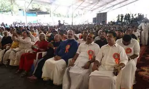 സംഘ്പരിവാറിന്റെ ശബരിമല സംരക്ഷണ സംഗമവേദിയിൽ രാജീവ് ചന്ദ്രശേഖറിന് ‘ഇടമില്ല’