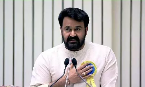 ‘എന്‍റെ ആത്മാവിന്‍റെ സ്പന്ദനമാണ് സിനിമ; സ്വപ്ന സാക്ഷാത്കാരമല്ല, മാന്ത്രിക നിമിഷമാണിത്’; ഫാൽക്കേ പുസ്കാരം ഏറ്റുവാങ്ങി മോഹൻലാൽ