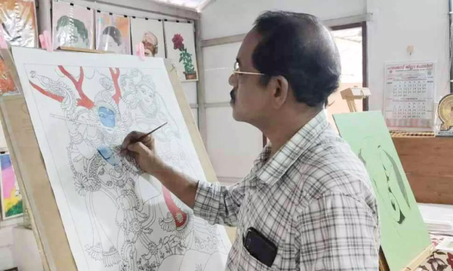 നിറക്കൂട്ടുകളിൽ മായാജാലം തീർത്ത് കുമാർ