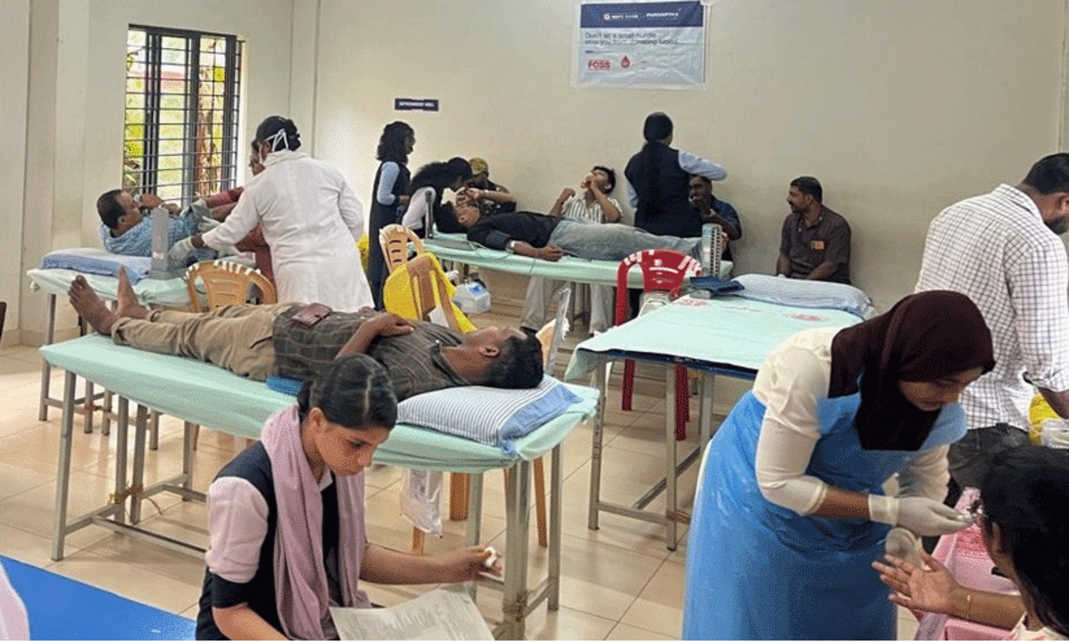 Blood donation camp conducted by NSS unit