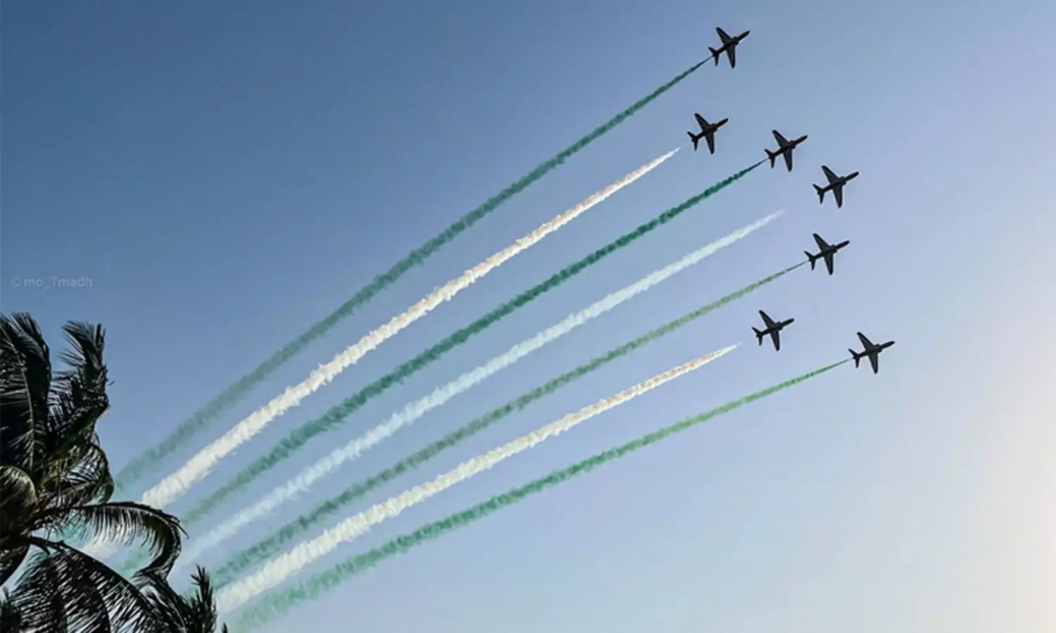 ദേശീയദിനാഘോഷം; ജിദ്ദയിൽ അമ്പരപ്പിക്കുന്ന വ്യോമാഭ്യാസ പ്രകടനം