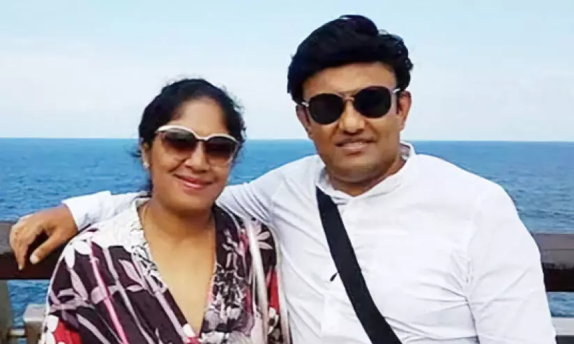 sudhakar mp and his wife