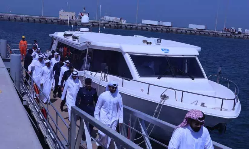 പു​തി​യ ക​ട​ൽ​പ്പാ​ത: ബ​ഹ്‌​റൈ​ൻ പ്ര​തി​നി​ധി​സം​ഘം ഖ​ത്ത​ർ ഗ​താ​ഗ​ത മ​ന്ത്രാ​ല​യ​വു​മാ​യി കൂ​ടി​ക്കാ​ഴ്ച ന​ട​ത്തി