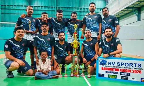 ബാ​ഡ്മി​ൻ​റ​ൺ ലീ​ഗ്​ ഒ​ന്നാം സീ​സ​ൺ; അടൂർ ഇ.ബി.സി ചാമ്പ്യൻമാർ